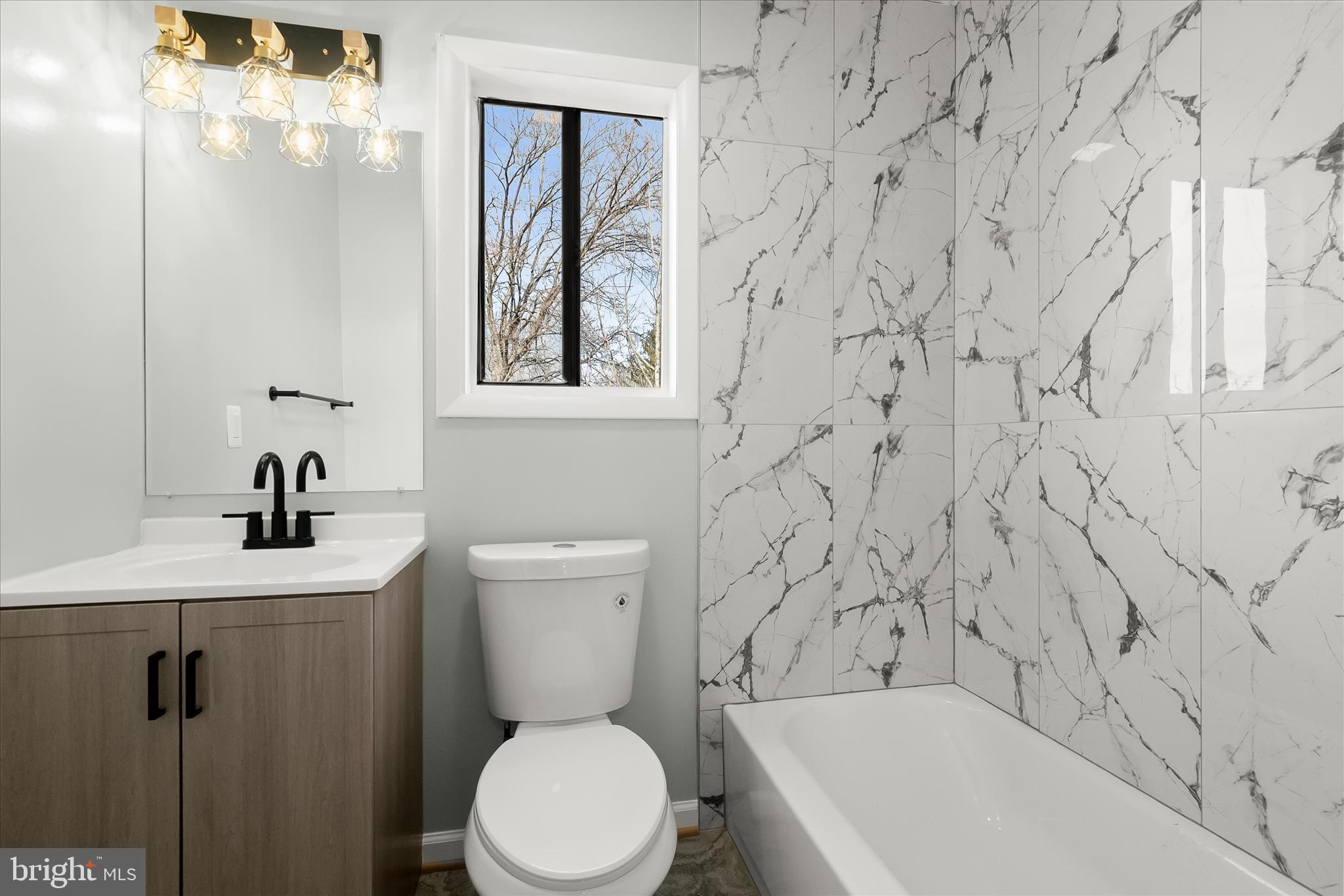 9511 Wandering Way Columbia, MD 21045 - Photo 41 of 62 a bathroom with a toilet and a sink