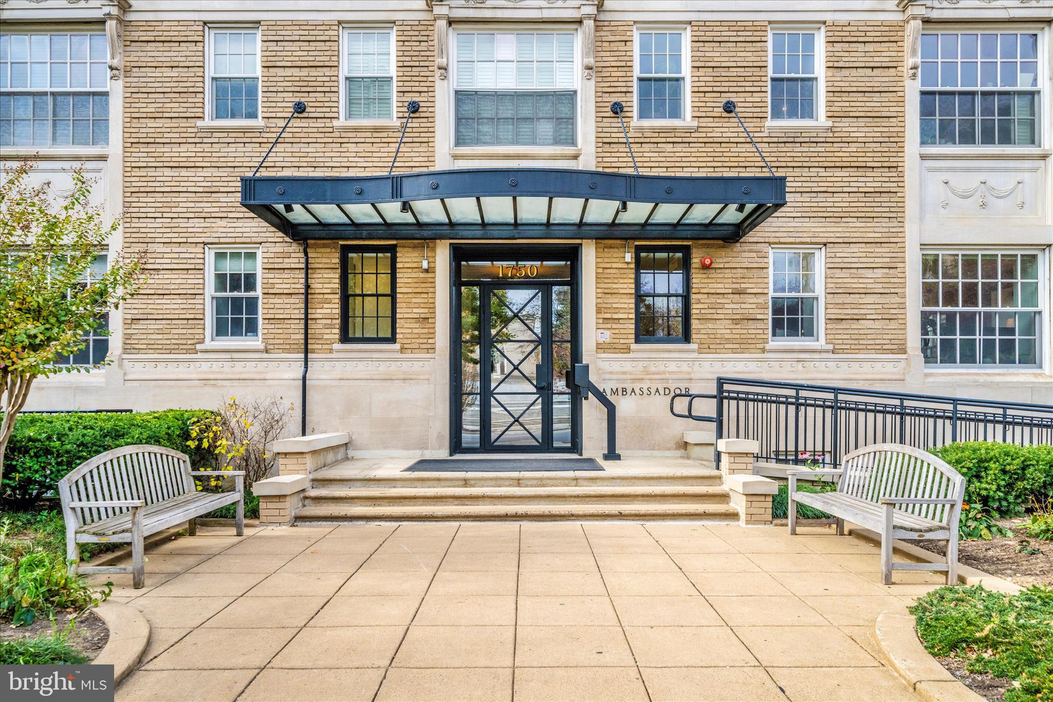 1750 16th Street Northwest, Unit 4 Washington, DC 20009 - Photo 32 of 53 a front view of a house with a outdoor seating