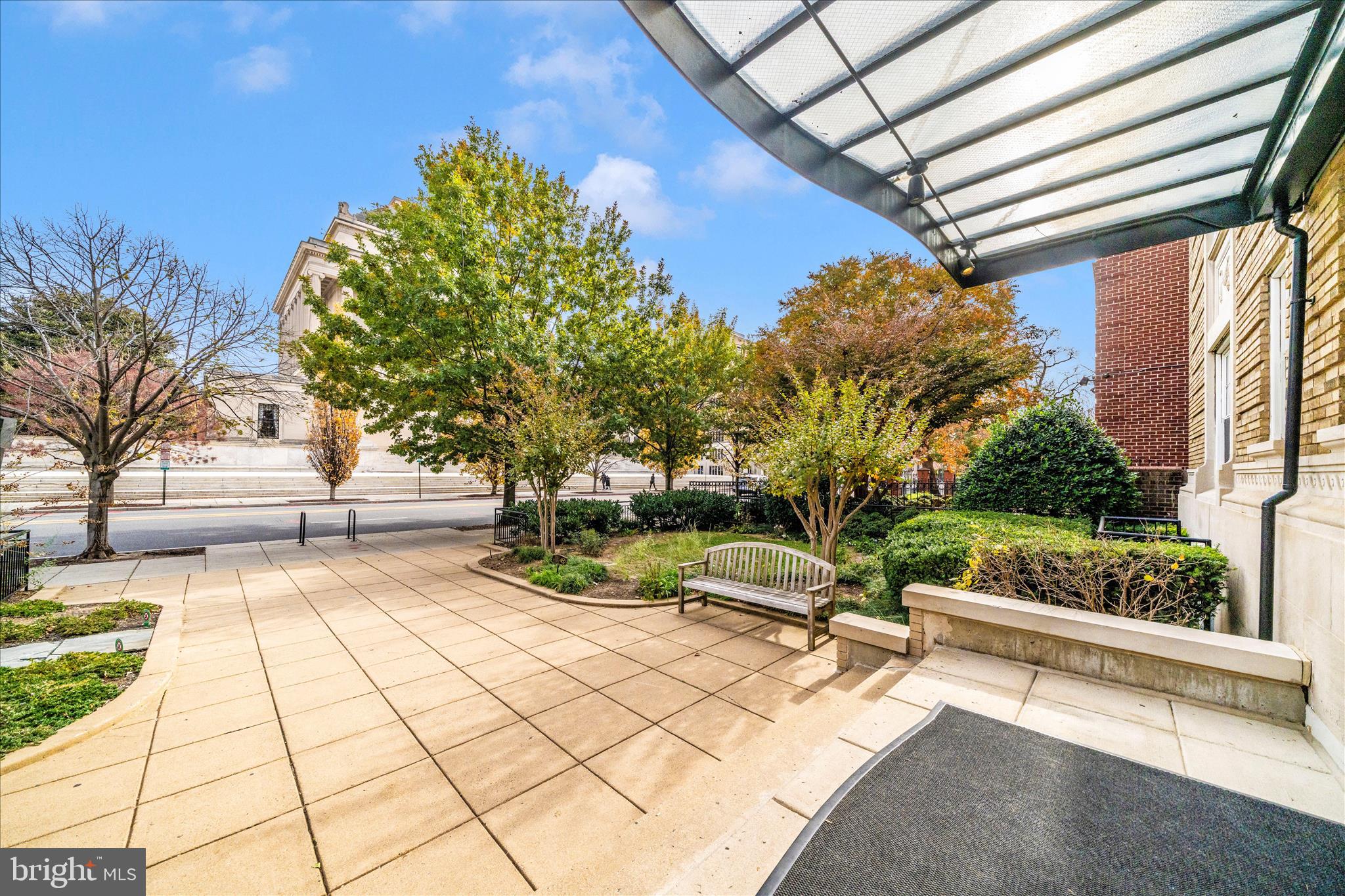 1750 16th Street Northwest, Unit 4 Washington, DC 20009 - Photo 36 of 53 a view of a backyard with plants and a patio
