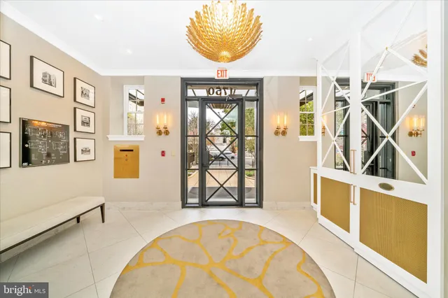 a living room with windows