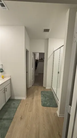 a big room with an empty space