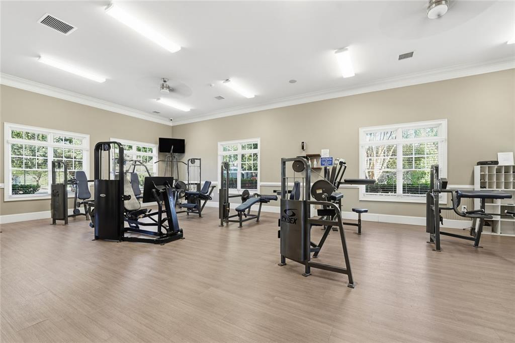 4806 Anvil Court Jefferson, GA 30549 - Photo 31 of 31 a view of a room with gym equipment and a large window