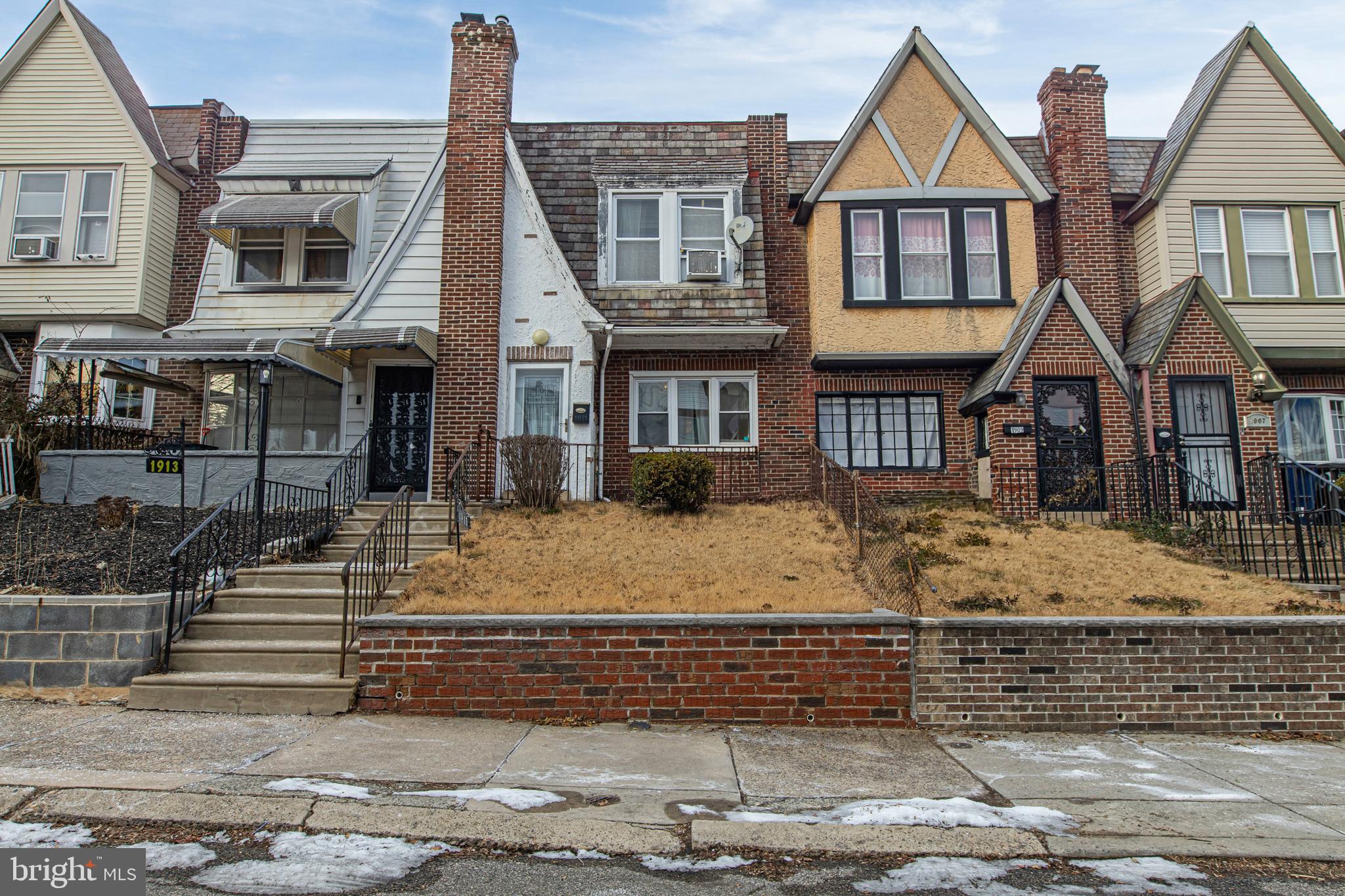 a front view of a house