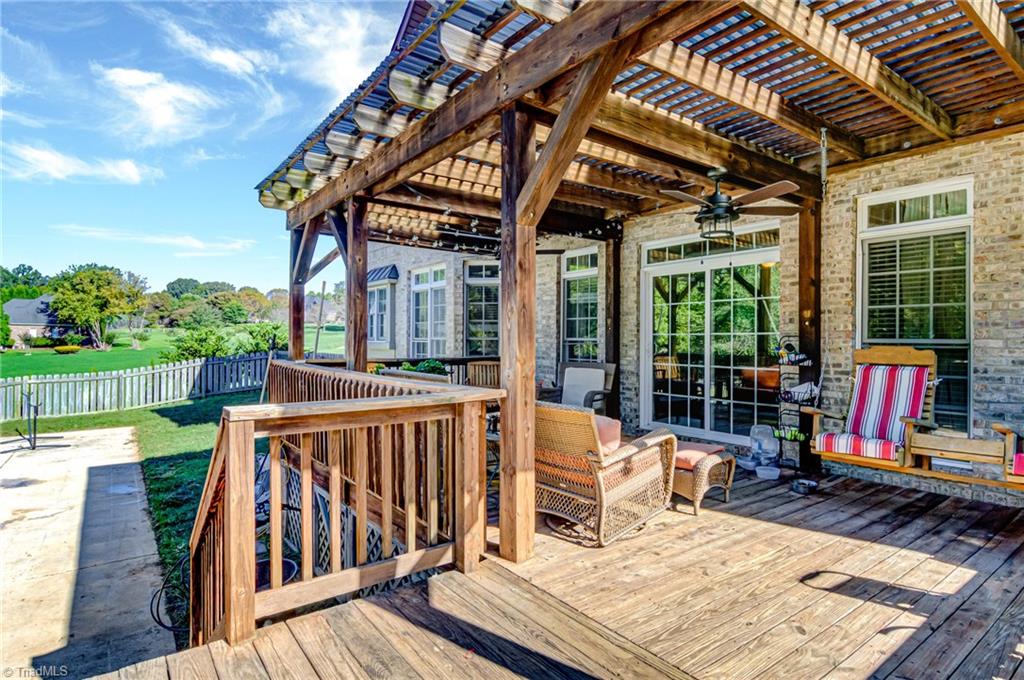 5401 Leytonstone Court Oak Ridge, NC 27310 - Photo 34 of 41 Additional view of deck area.