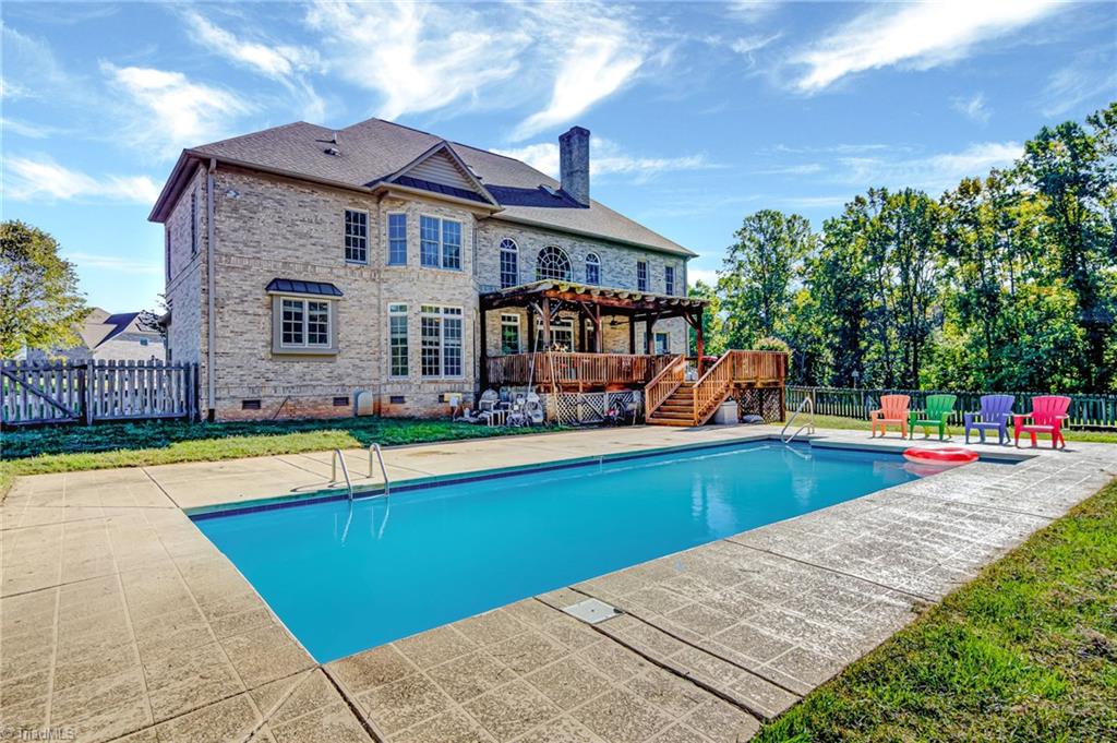 5401 Leytonstone Court Oak Ridge, NC 27310 - Photo 35 of 41 Great Salt water pool for plenty of fun on the sunny days of summer! Perfect for family and entertaining!