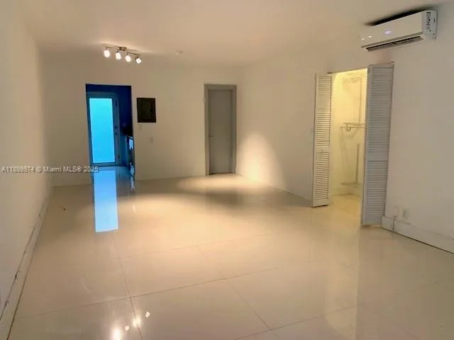 a view of a livingroom with an empty space