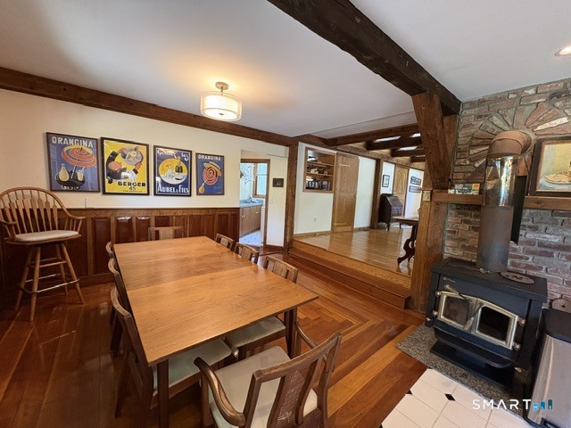 40 Looking Glass Hill Road Litchfield, CT 06750 - Photo 15 of 33 a living room with furniture a flat screen tv and a fireplace