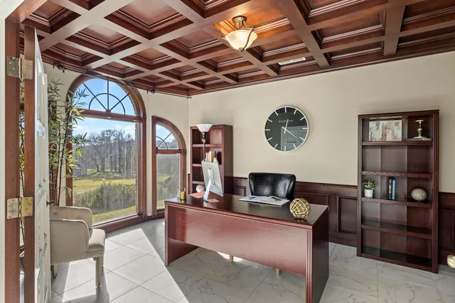 a view of a glass door with a balcony