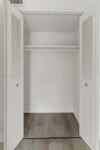 a view of a closet