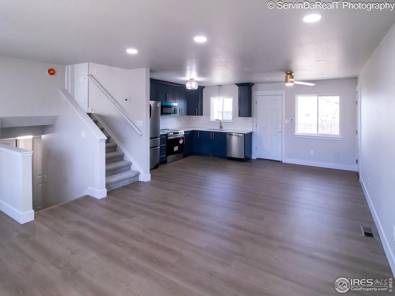 816 Gallup Road Fort Collins, CO 80521 - Photo 4 of 16 Dining/Living and Kitchen View