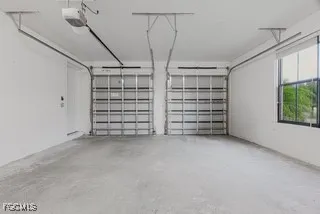 a view of room with garage