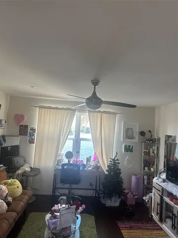 a view of a brick wall