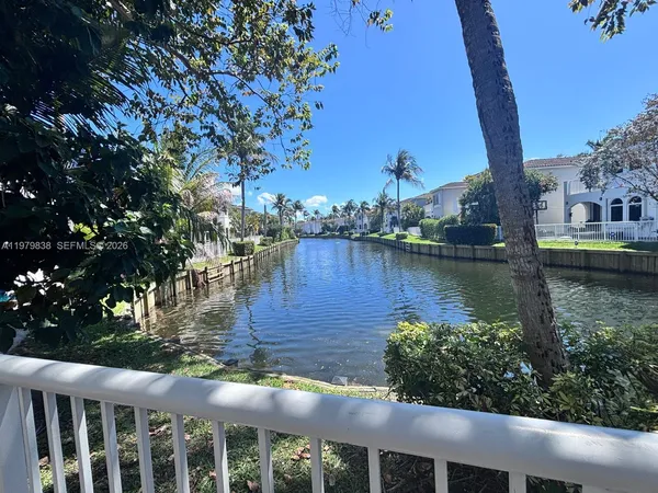 a view of a lake with houses