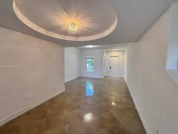 a view of an empty room