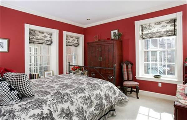 53 Beacon Street, Unit PH Boston, MA 02108 - Photo 9 of 10 a bedroom with a bed and a large window