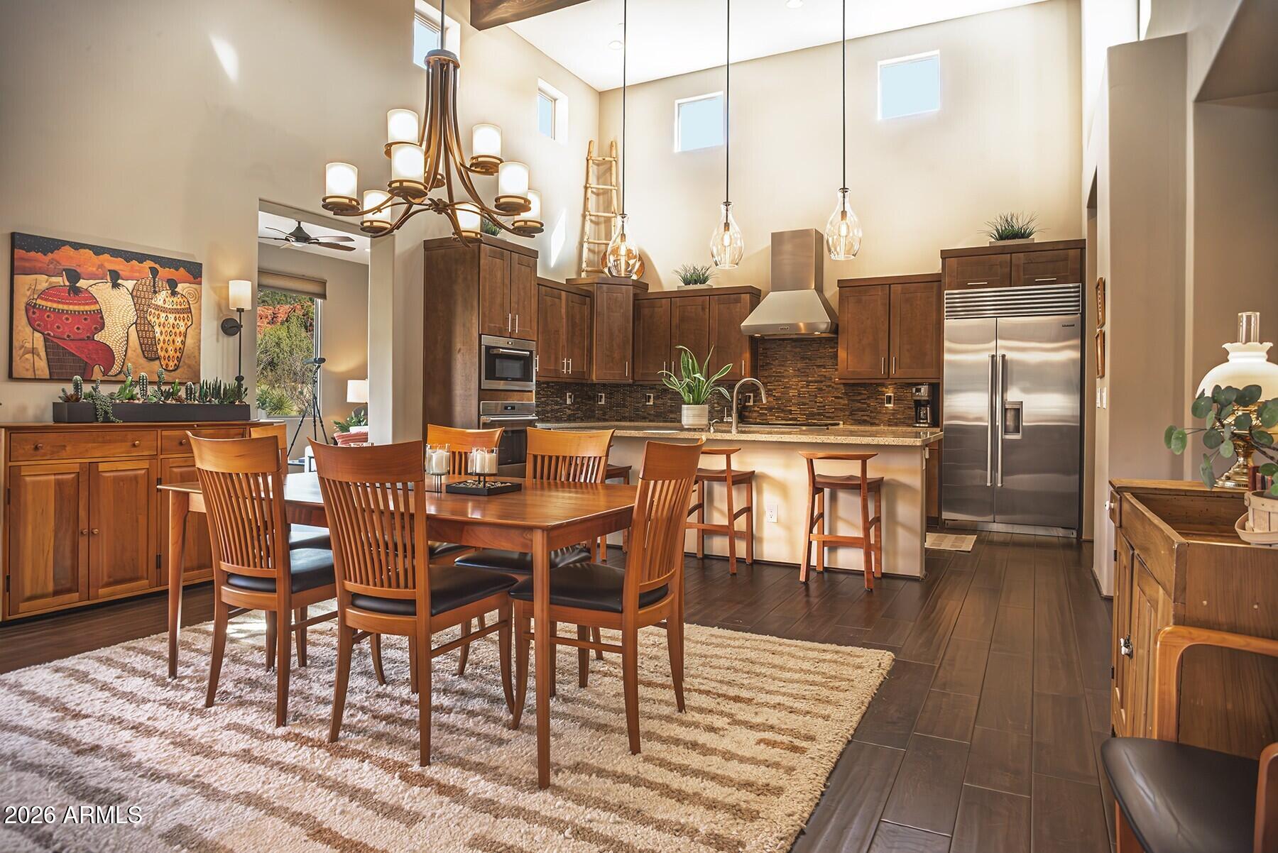 25 Cathedral Ranch Drive Sedona, AZ 86351 - Photo 15 of 40 a dining hall view with furniture and wooden floor