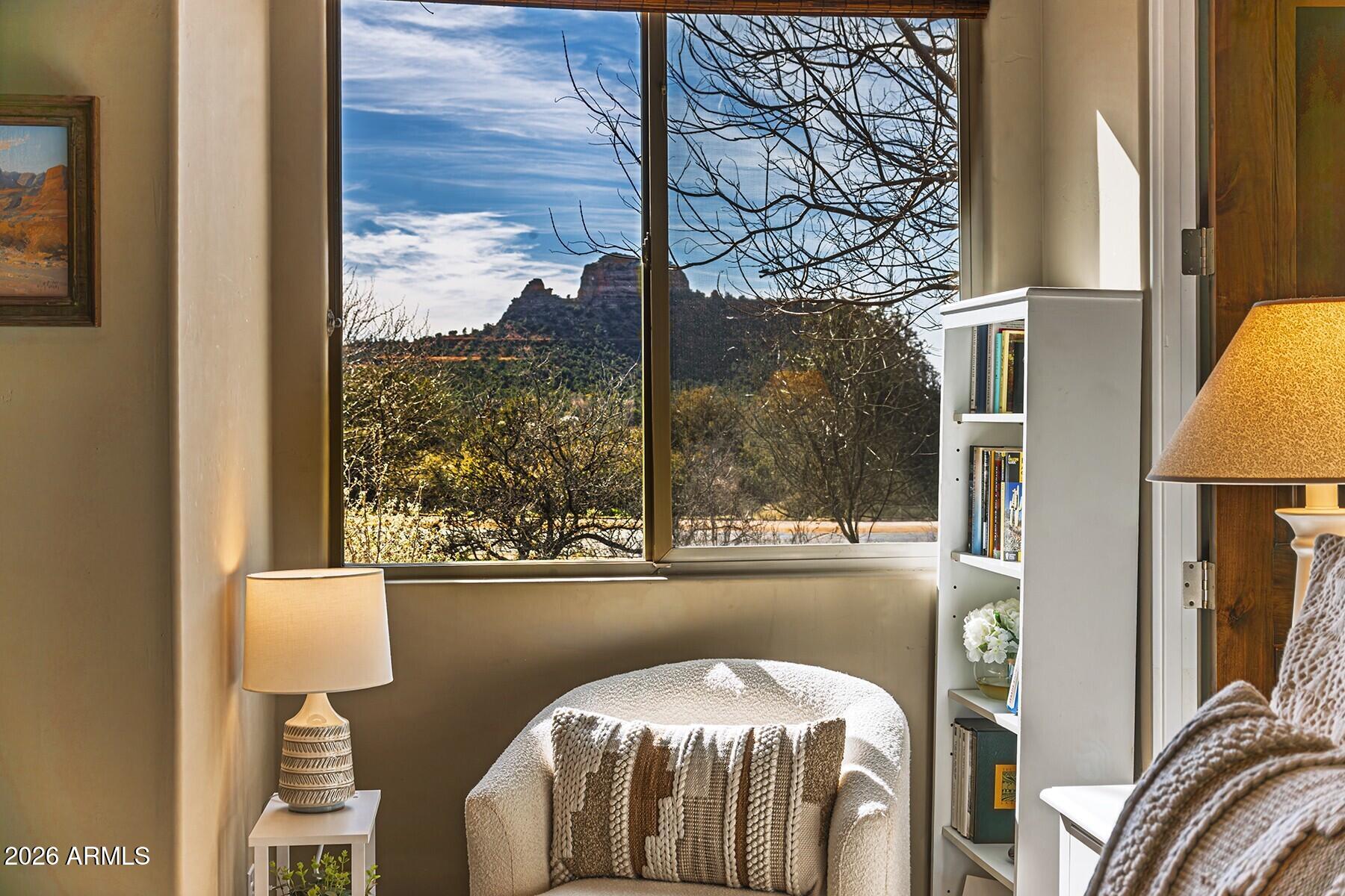 25 Cathedral Ranch Drive Sedona, AZ 86351 - Photo 25 of 40 a view of a chairs and table in a balcony