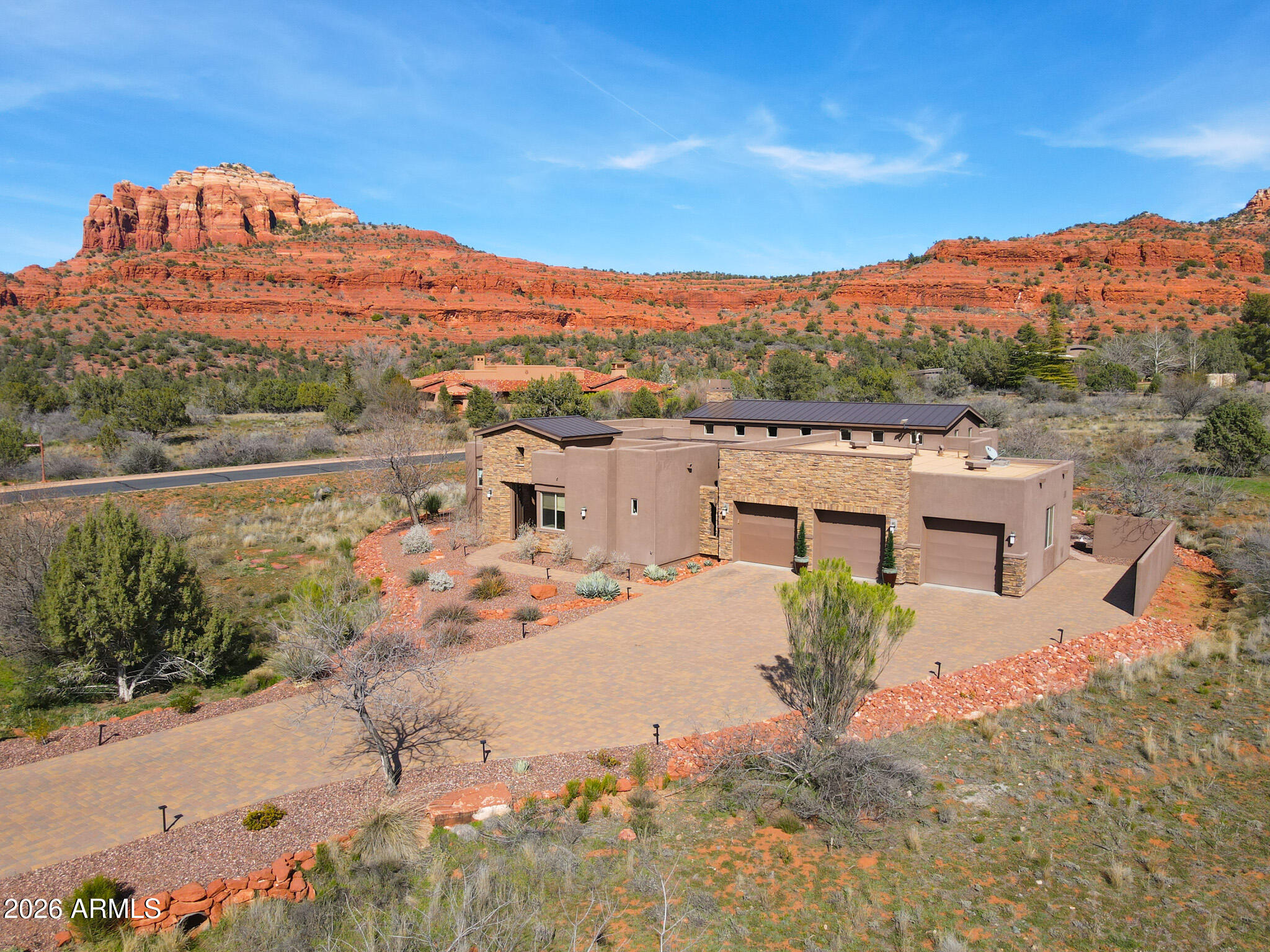 25 Cathedral Ranch Drive Sedona, AZ 86351 - Photo 38 of 40 a view of a lake with a mountain in the background