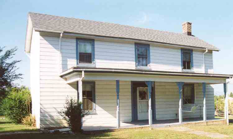 a front view of a house