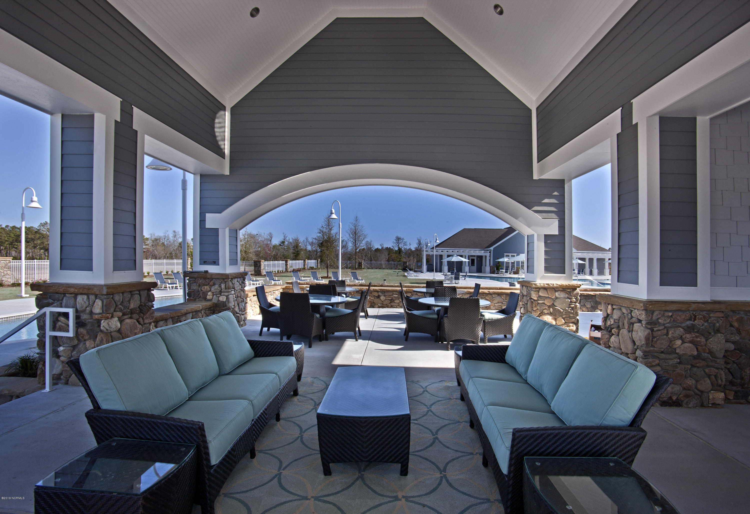 611 Tom Nevers Way Holly Ridge, NC 28445 - Photo 42 of 56 Clubhouse - Covered Lounge Area