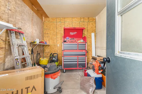 a view of storage and utility room