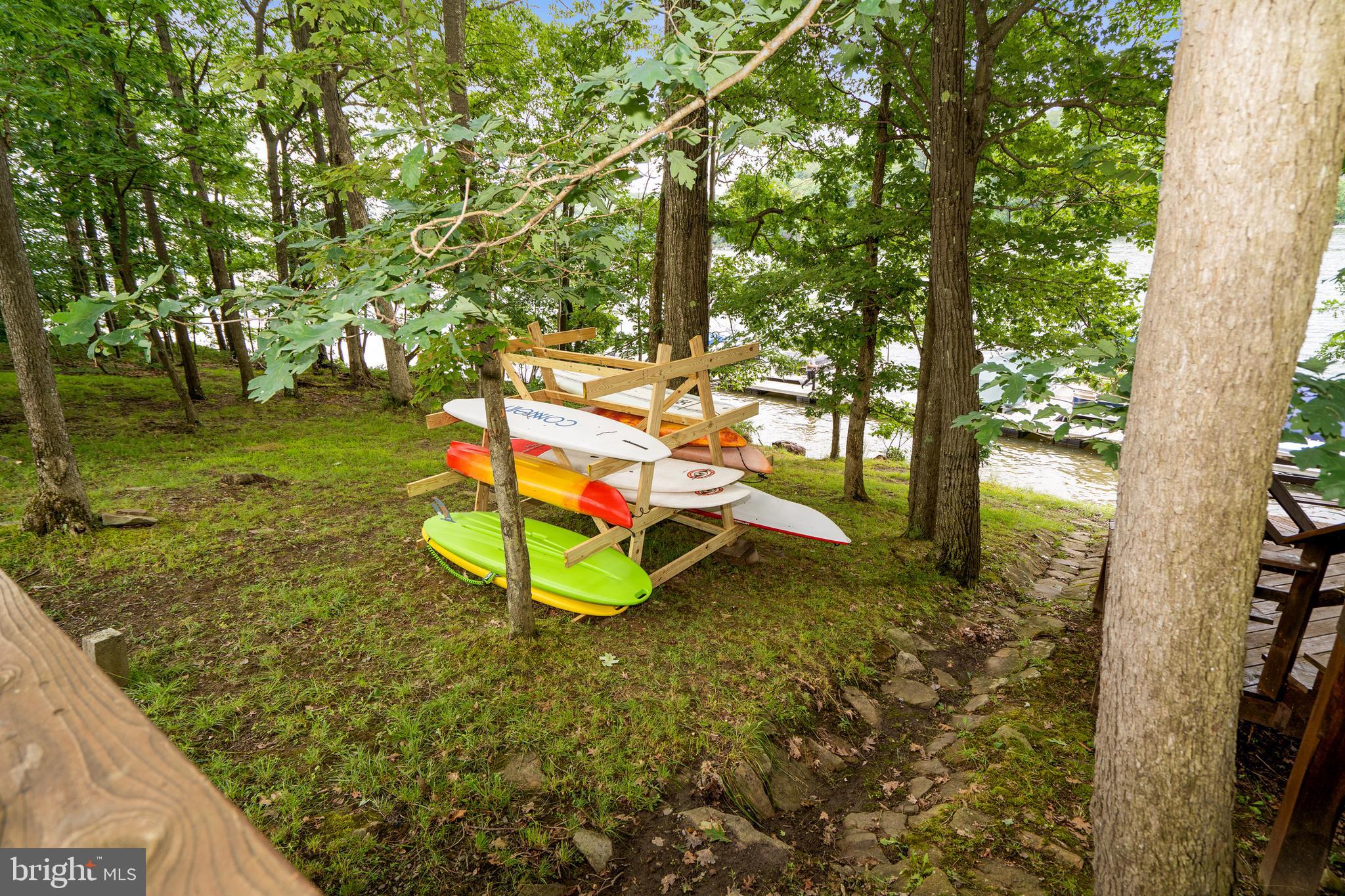 723 Pinnacle Drive Swanton, MD 21561 - Photo 3 of 107 Kayak rack at the lake access area.