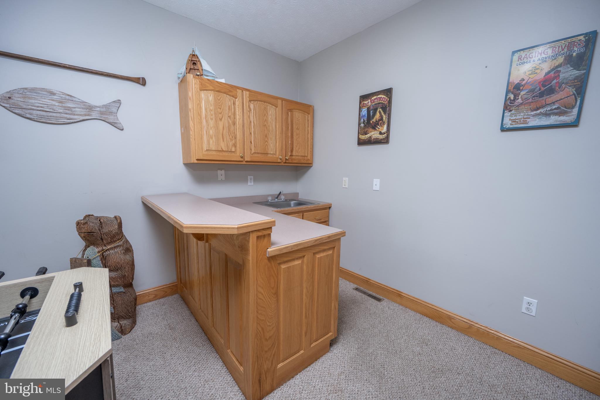 723 Pinnacle Drive Swanton, MD 21561 - Photo 51 of 107 Wet bar in the lower level family room.