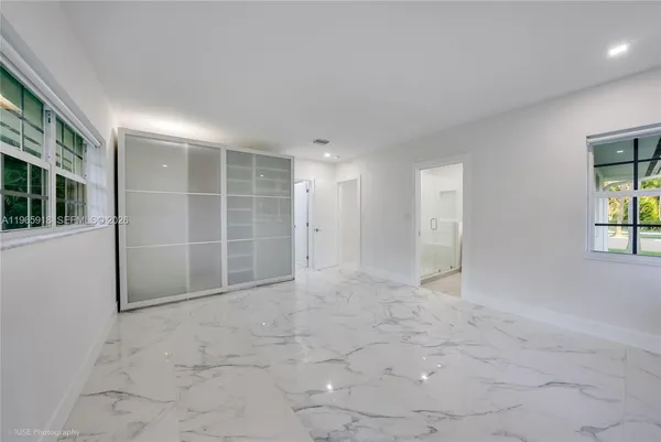 a view of an empty room