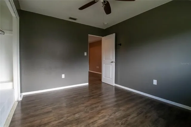 wooden floor in an empty room