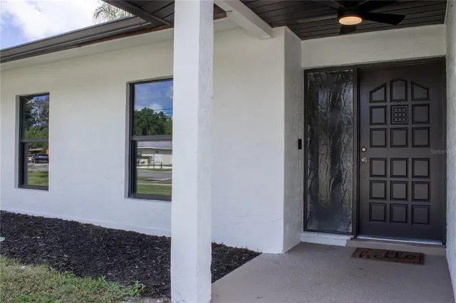 a view of front door of a house