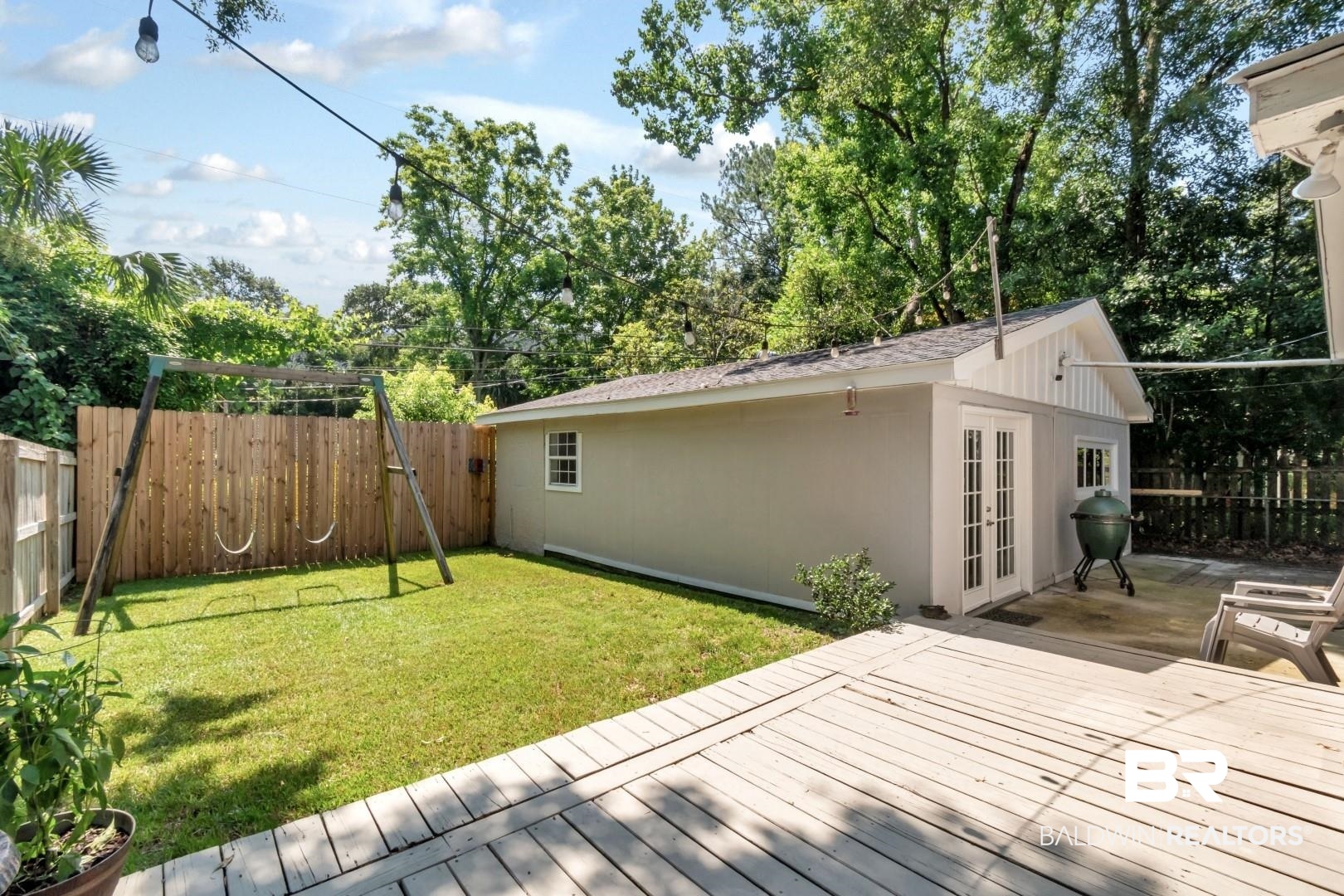 116 Florence Place Mobile, AL 36607 - Photo 31 of 41 Wooden terrace featuring a lawn