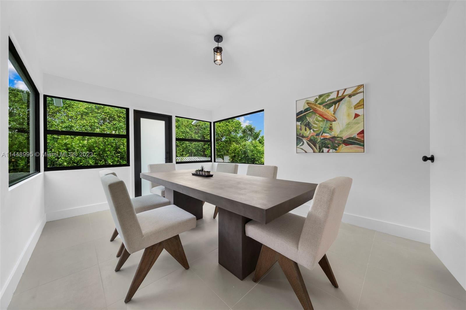 8844 Abbott Avenue Surfside, FL 33154 - Photo 5 of 11 a view of a dining room with furniture window and outside view
