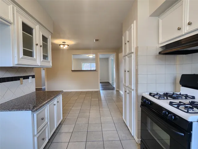 a kitchen with a stove and a sink