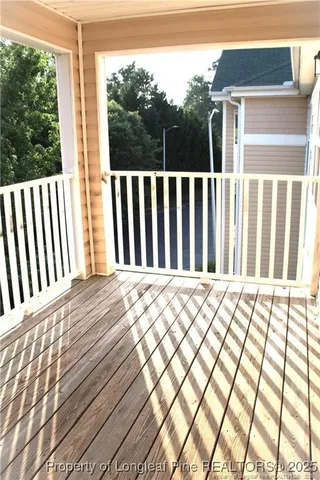 a view of a black gate