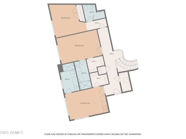 an aerial view of a residential houses covered with snow
