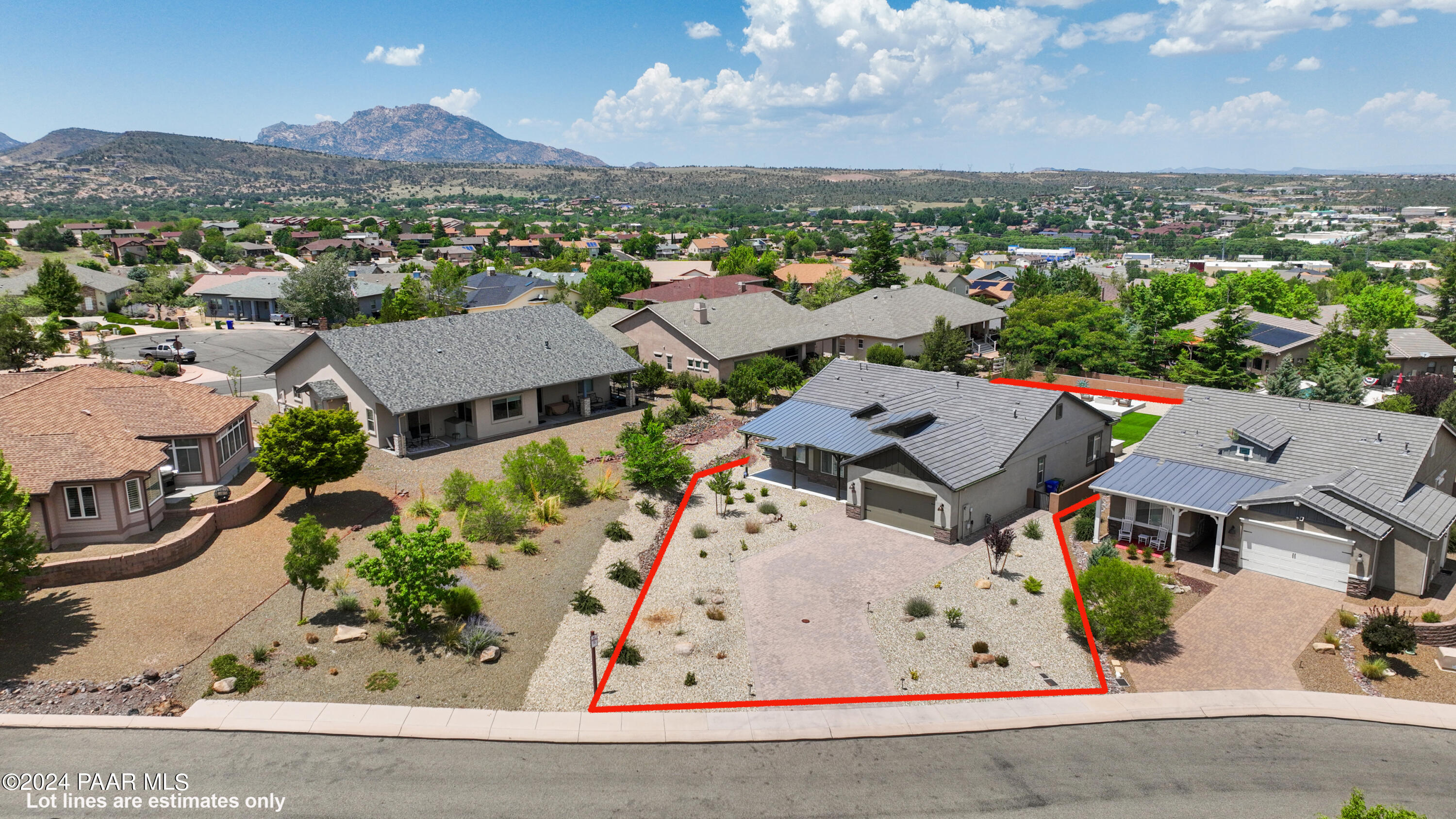 2800 Brooks Range Prescott, AZ 86301 - Photo 2 of 64 an aerial view of house with yard