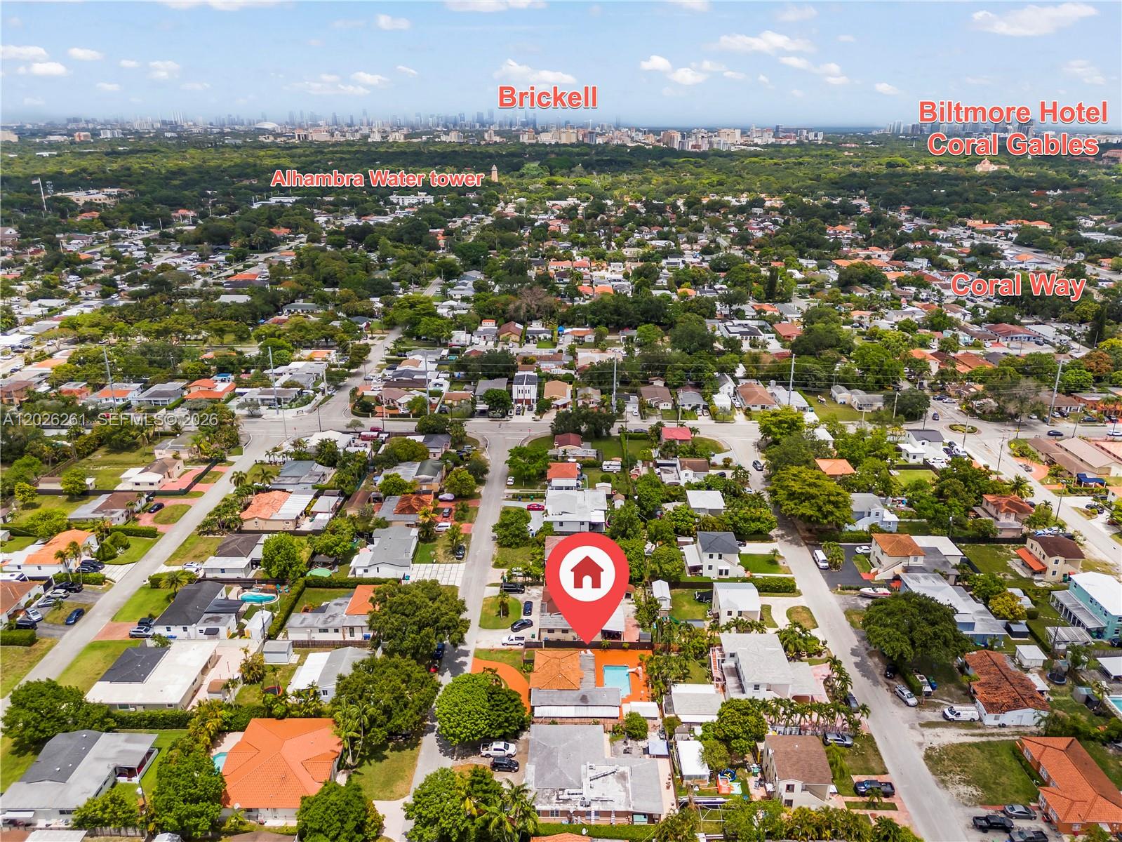 6250 Southwest 20th Terrace Miami, FL 33155 - Photo 35 of 42 an aerial view of a city