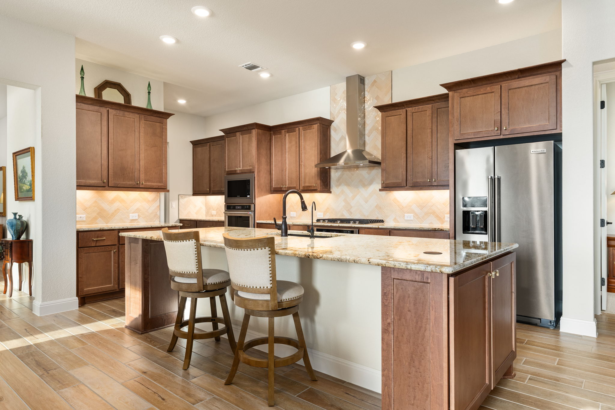 112 Telegraph Lane Georgetown, TX 78633 - Photo 13 of 35 The kitchen features a large island with storage.