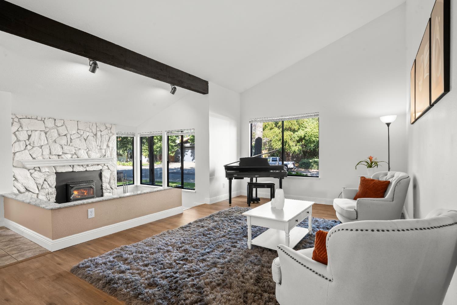 6427 Wittenham Way Orangevale, CA 95662 - Photo 11 of 51 a living room with furniture and a fireplace