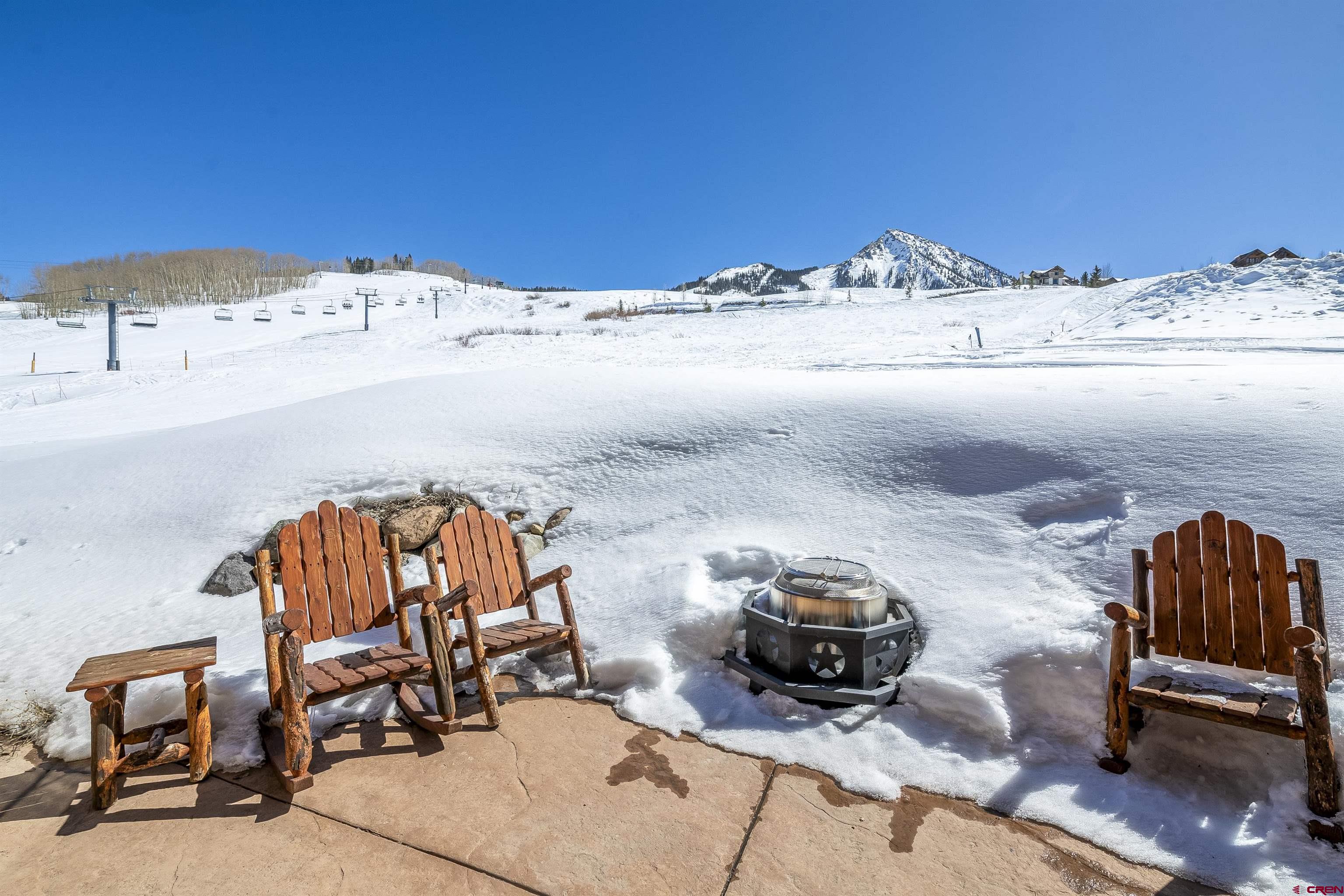 14 Hunter Hill Road, Unit C205 Crested Butte, CO 81225 - Photo 25 of 33 a view of terrace with seating space
