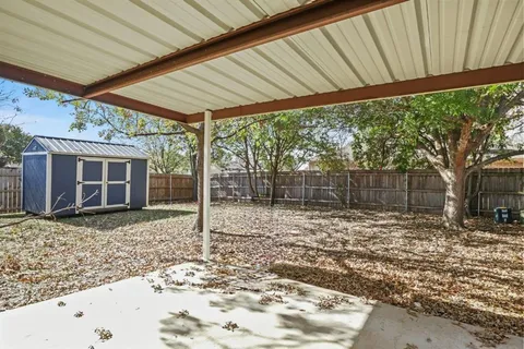 a backyard of a house