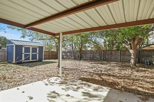 a backyard of a house