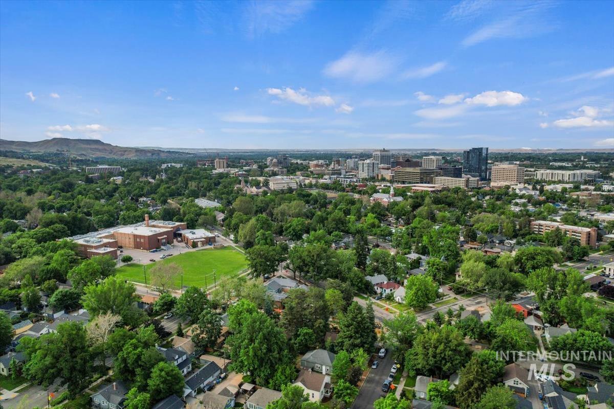 910 North 16th Street Boise, ID 83702 - Photo 44 of 47 Aerial perspective showcasing an urban landscape with diverse architectural styles