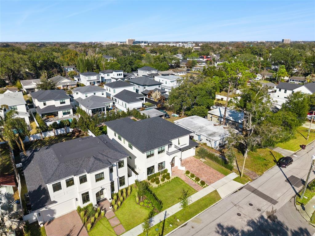 35 West Hazel Street Orlando, FL 32804 - Photo 58 of 60 an aerial view of residential houses with outdoor space and street view