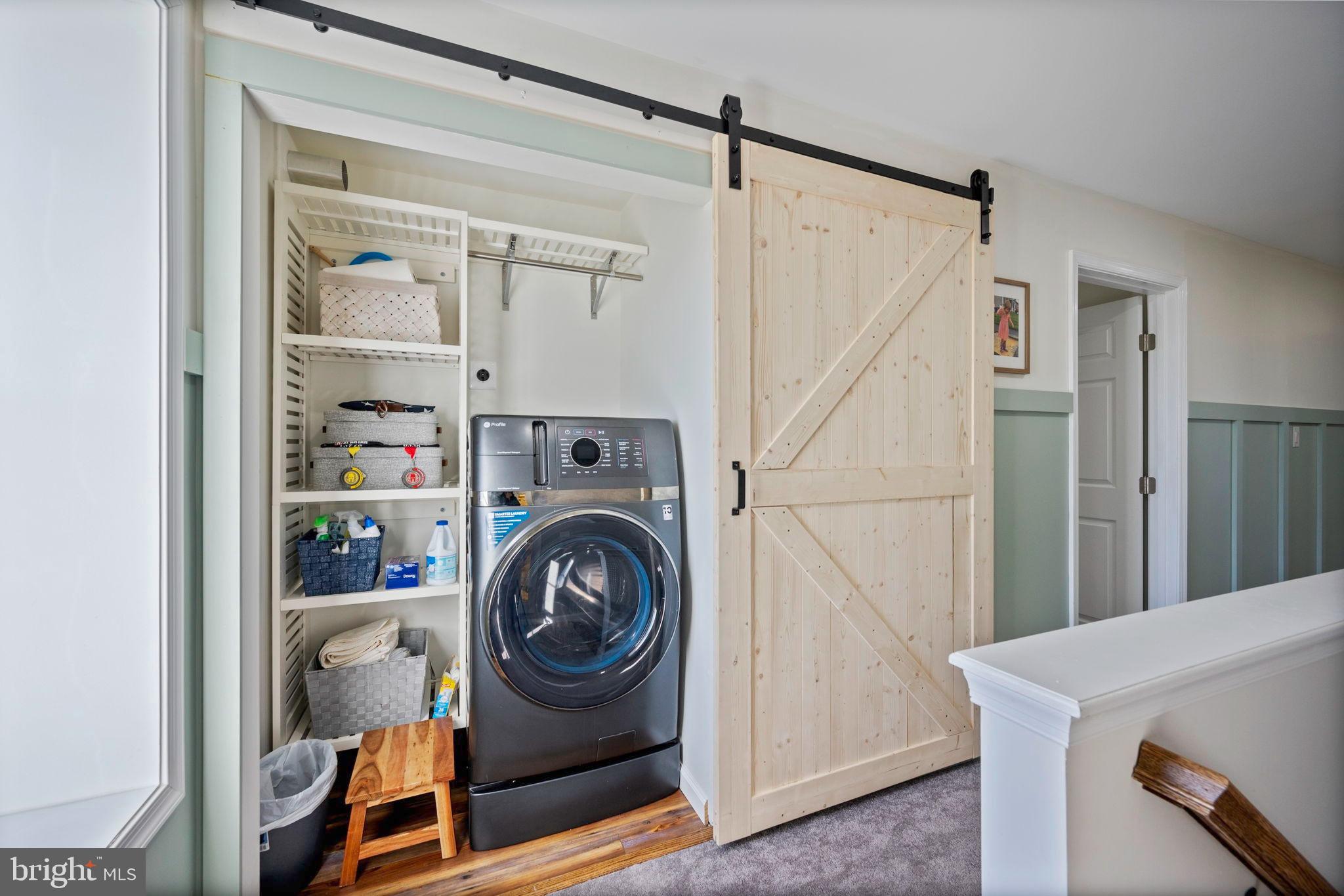 118 South Clear Ridge Road New Windsor, MD 21776 - Photo 25 of 44 a view of storage and utility room with washer and dryer
