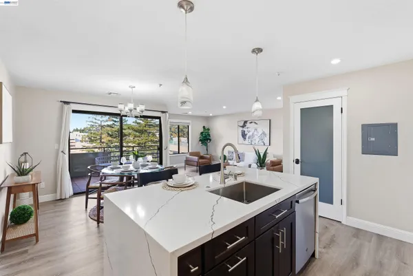 a very nice looking living room with a large window