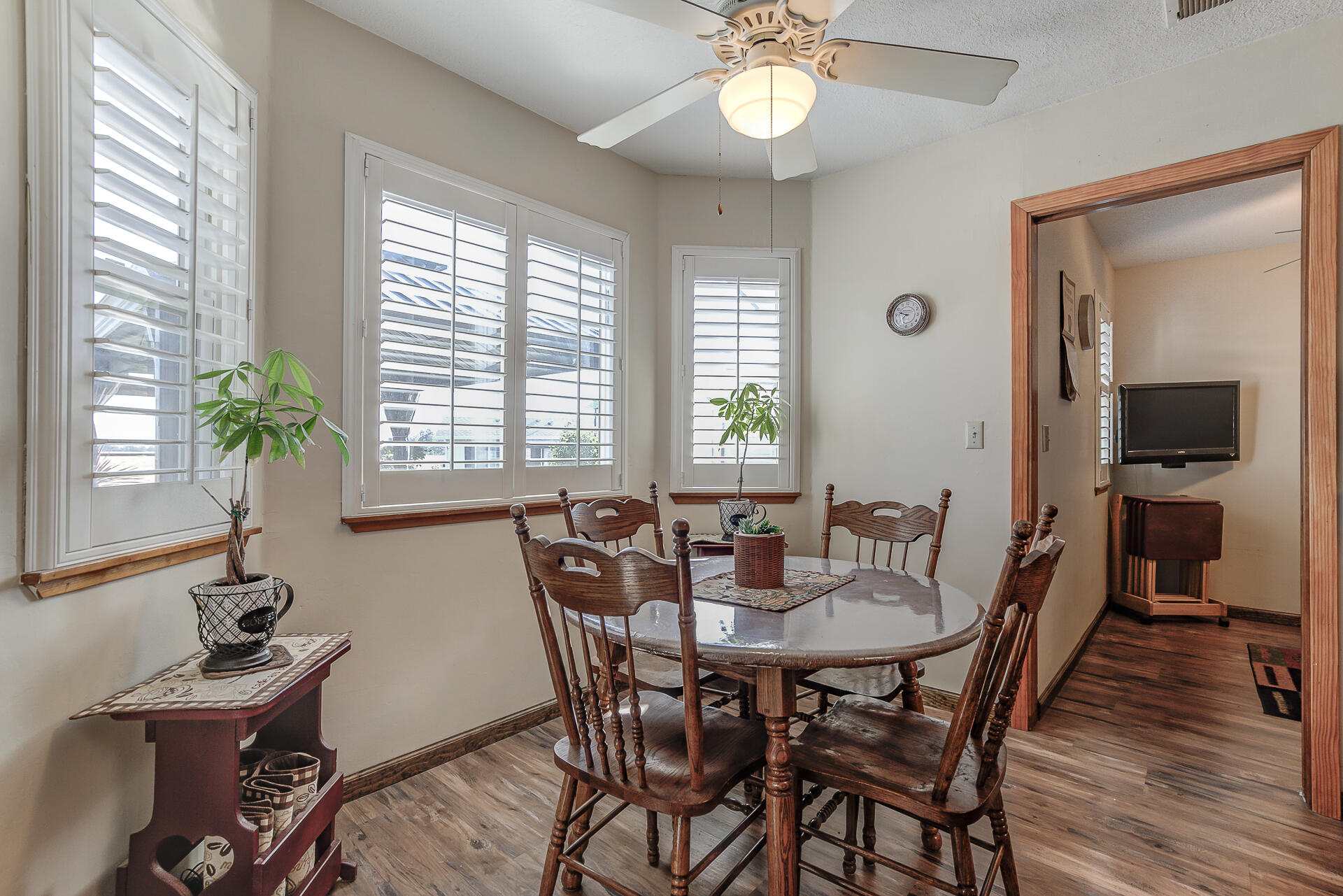 2730 Hall Road Corning, CA 96021 - Photo 14 of 52 a view of a dining room with furniture window and wooden floor