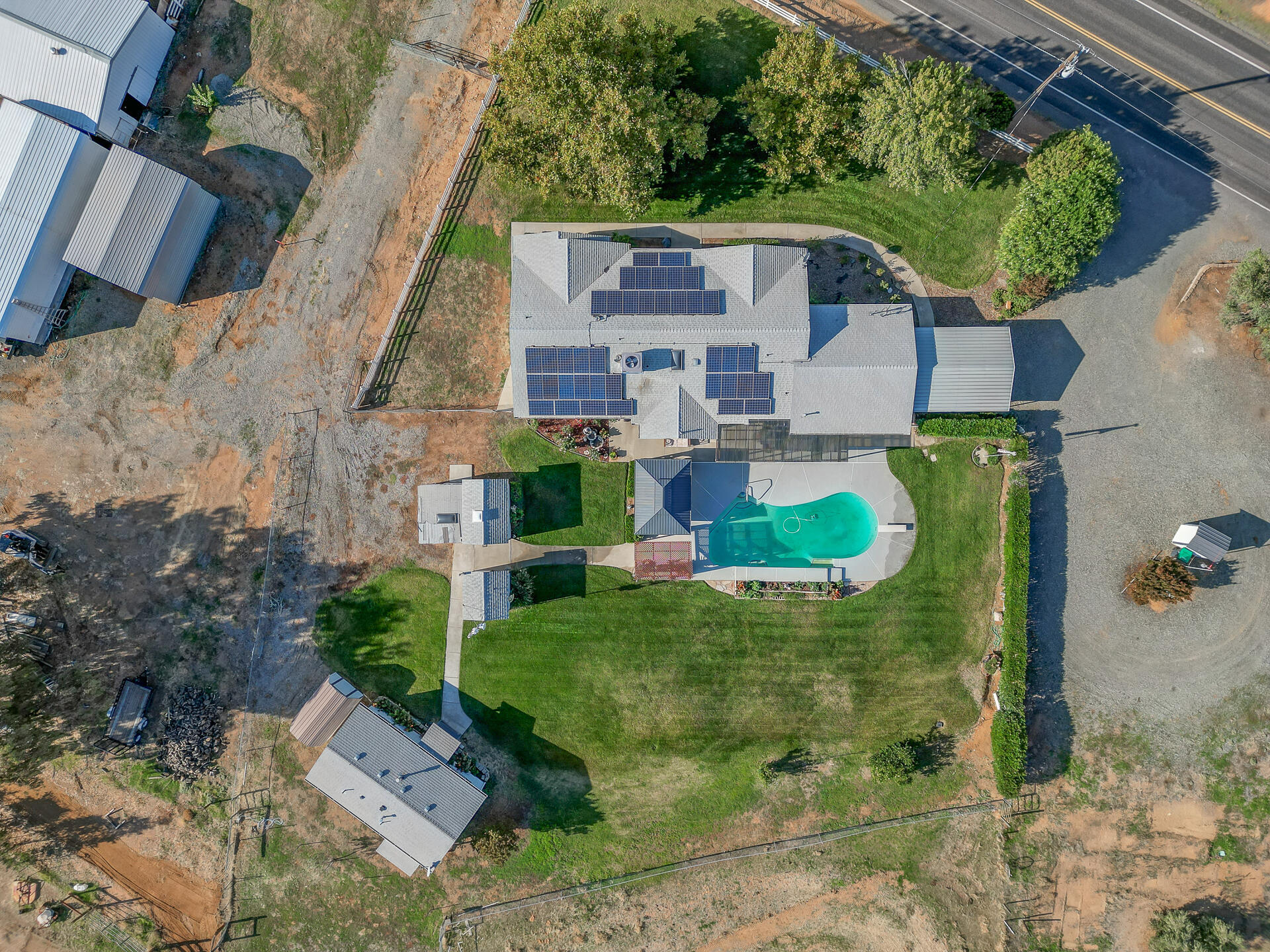 2730 Hall Road Corning, CA 96021 - Photo 46 of 52 an aerial view of a house with outdoor space