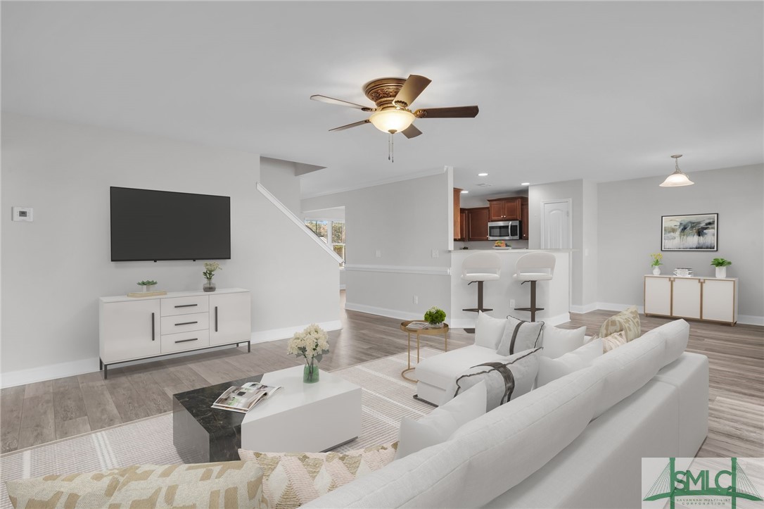 40 Dr Daniel Edwards Street Ellabell, GA 31308 - Photo 15 of 39 15-Family-Room-Virtually Staged