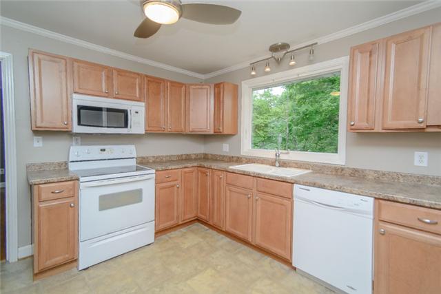 453 Rochelle Drive Nashville, TN 37220 - Photo 12 of 20 a kitchen with granite countertop a stove sink and microwave